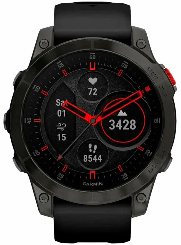 Garmin Epix Sapphire Gen 2 (черный титан/черный)