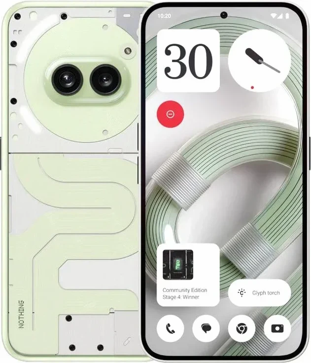 Nothing Phone (2a) Plus 12/256 Бело/Зелёный