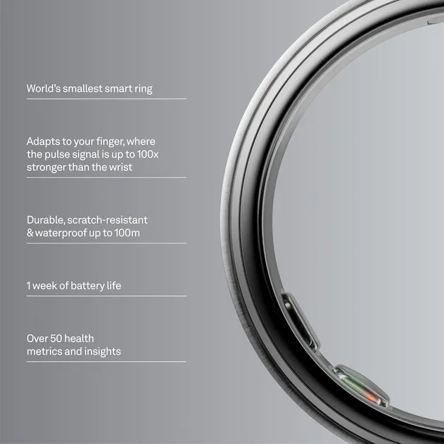 Oura Ring 5 Brushed Silver (матовый серебристый) Oura Ring 5 Brushed Silver (матовый серебристый)