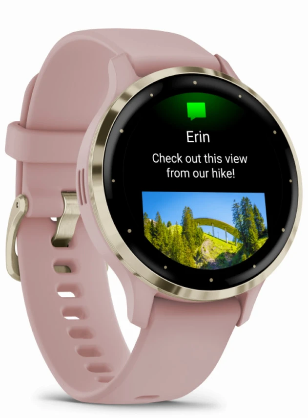 Garmin Venu 3S Розовый, с силиконовым ремешком