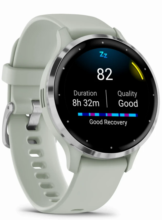 Garmin Venu 3S Шалфей, с силиконовым ремешком