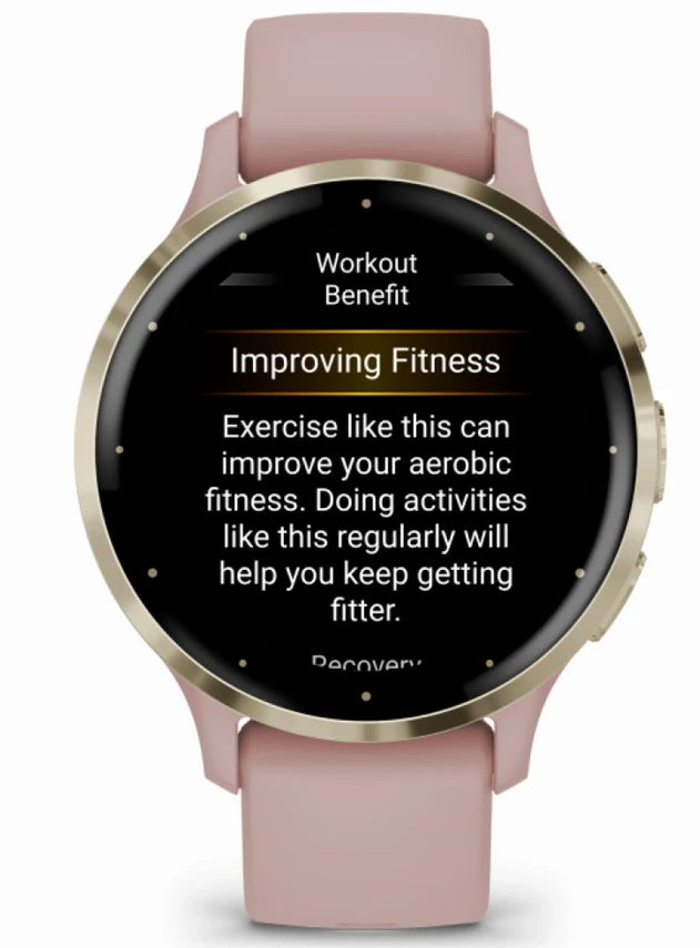 Garmin Venu 3S Розовый, с силиконовым ремешком