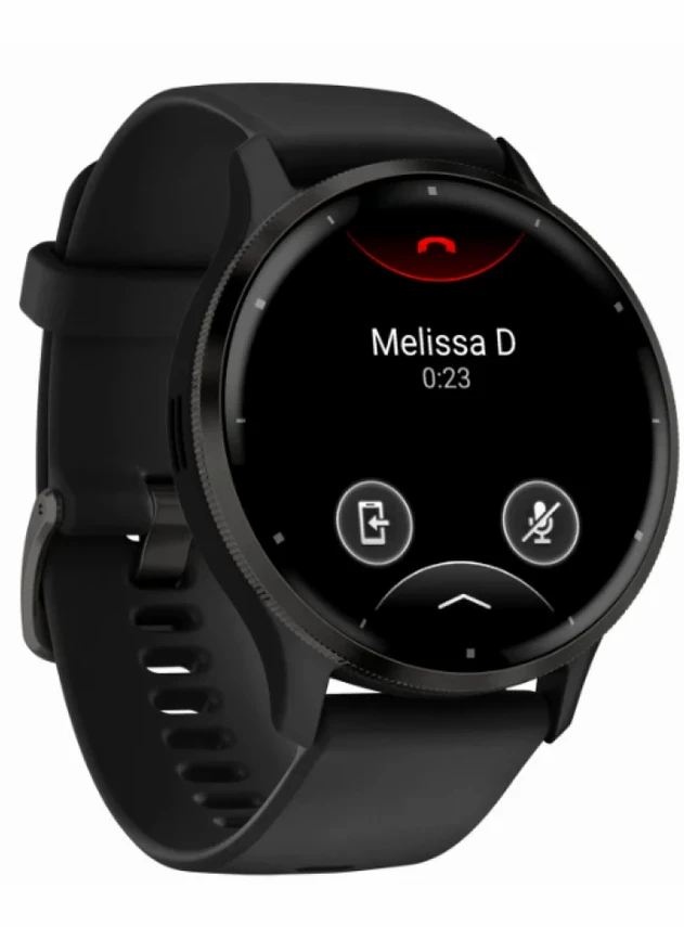 Garmin Venu 3 Чёрный, с силиконовым ремешком