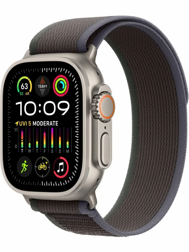 Watch Ultra 2, 49mm Trail Loop Сине-чёрный - S/M