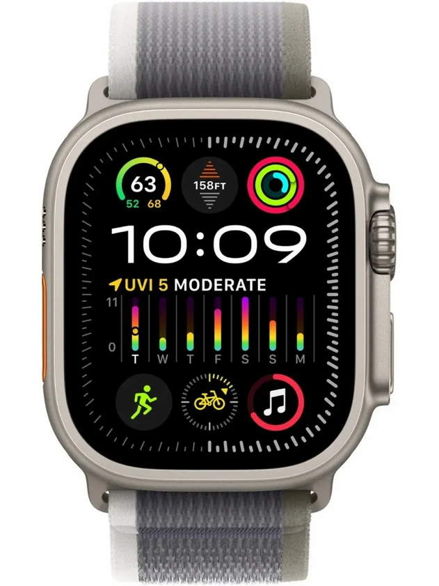Watch Ultra 2, 49mm Trail Loop Серо-зелёный - M/L