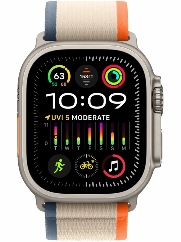 Watch Ultra 2, 49mm Trail Loop Бежево-оранжевый - S/M