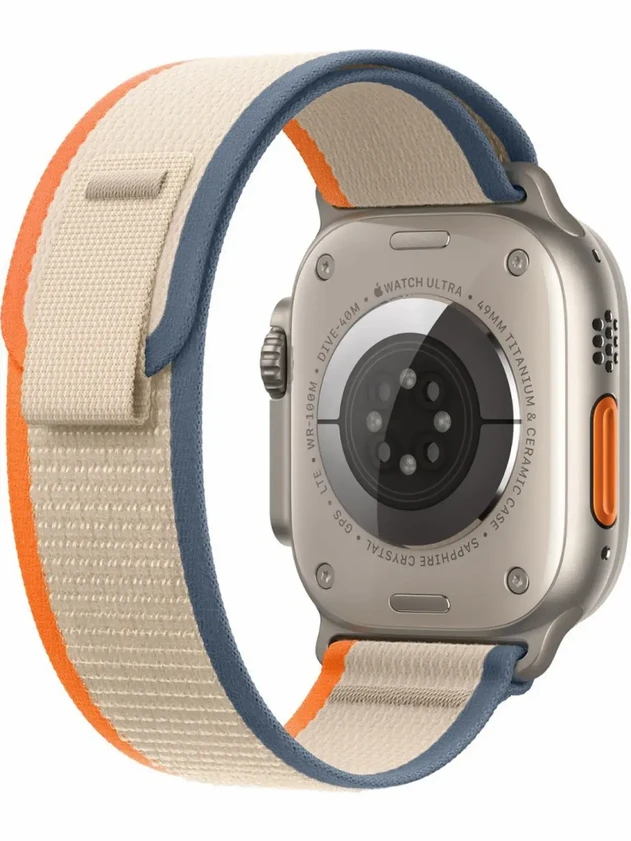 Watch Ultra 2, 49mm Trail Loop Бежево-оранжевый - S/M