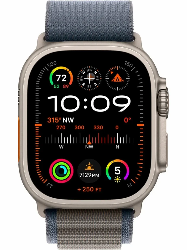 Watch Ultra 2, 49mm Alpine Loop Синий - M