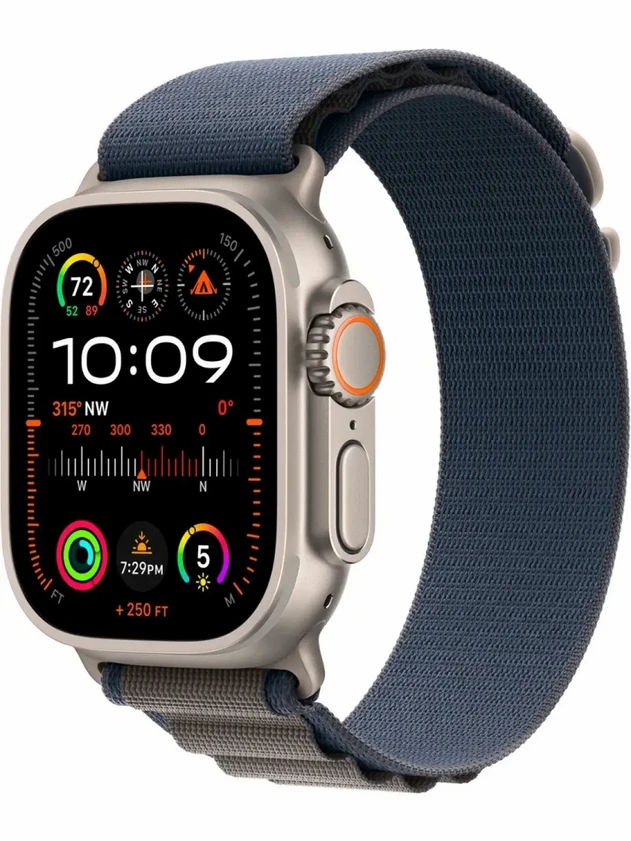 Watch Ultra 2, 49mm Alpine Loop Синий - M