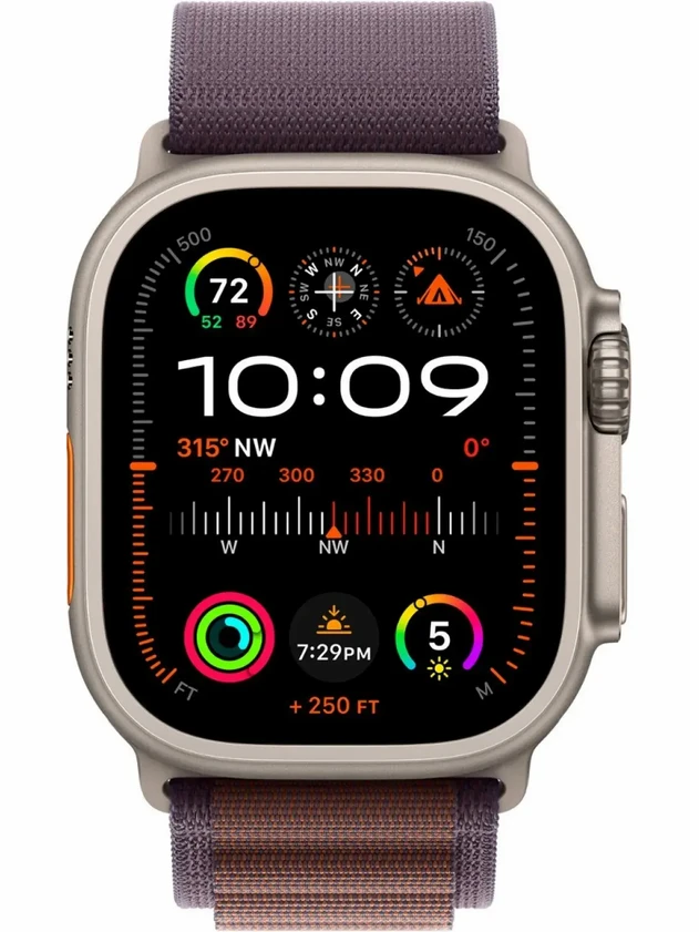 Watch Ultra 2, 49mm Alpine Loop Индиго - L