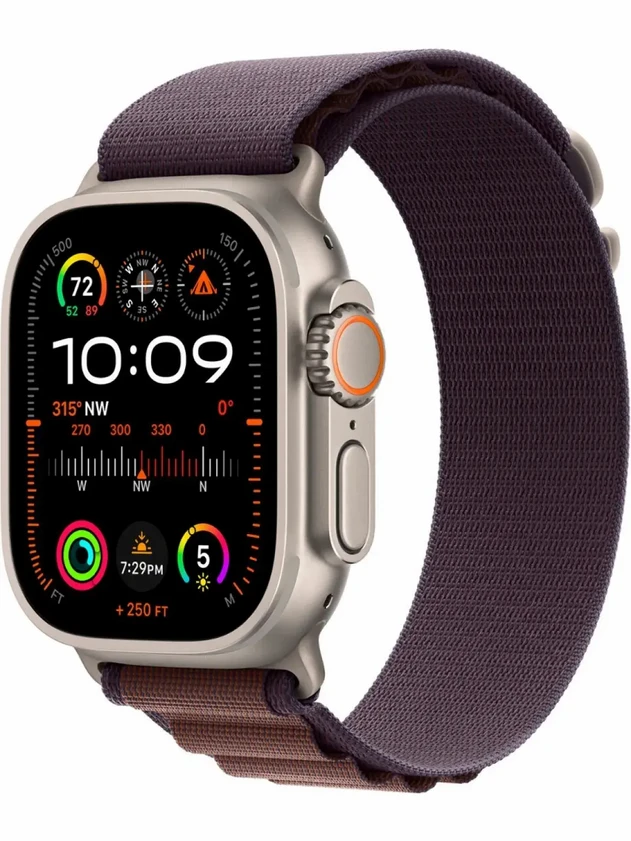Watch Ultra 2, 49mm Alpine Loop Индиго - L