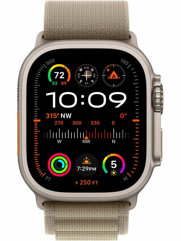 Watch Ultra 2, 49mm Alpine Loop Оливковый - L
