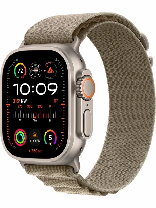 Watch Ultra 2, 49mm Alpine Loop Оливковый - L