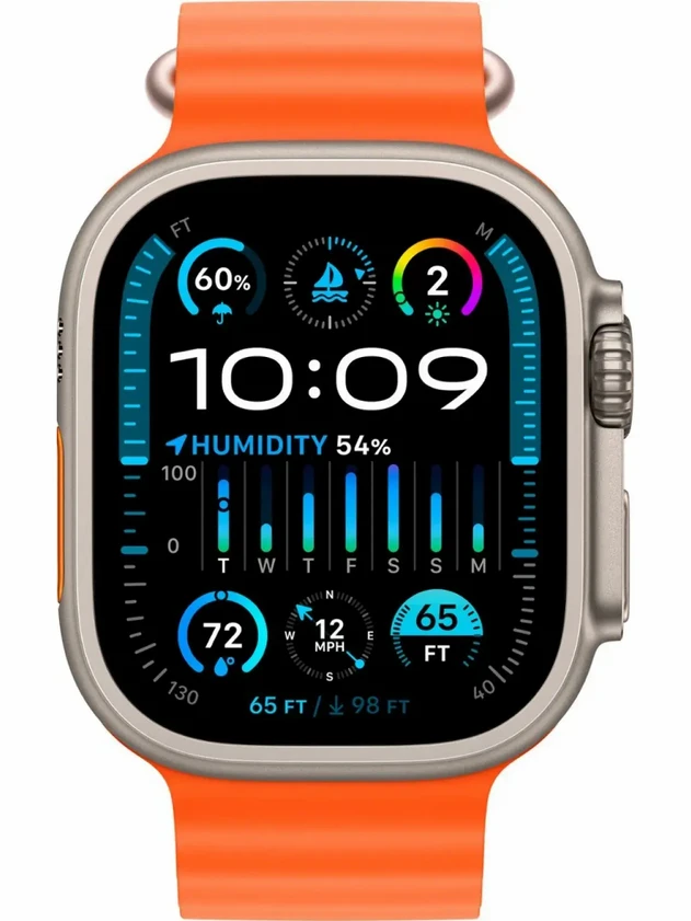 Watch Ultra 2, 49mm Ocean Band Оранжевый