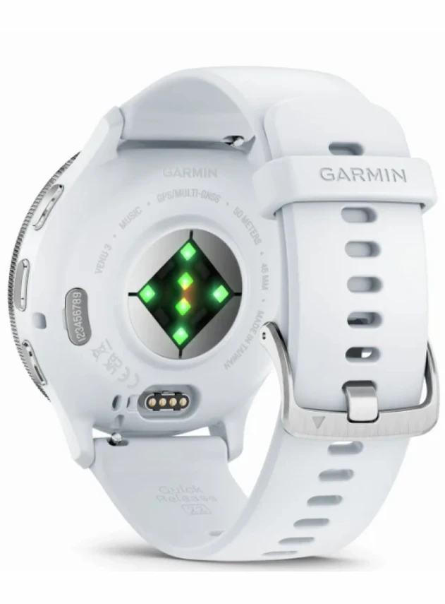Garmin Venu 3 Белый, с силиконовым ремешком