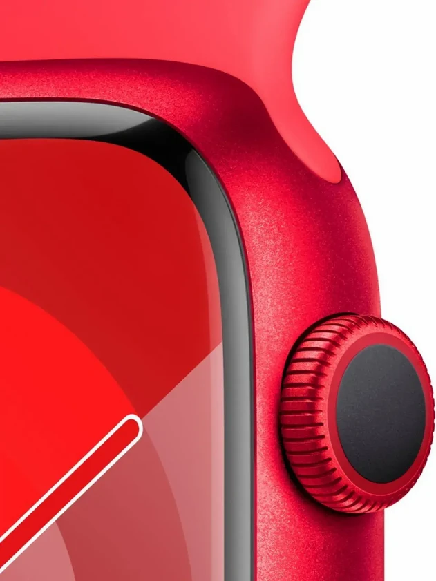 Watch 9 GPS, 45mm (PRODUCT) RED Aluminum, (PRODUCT) RED Sport Band - M/L