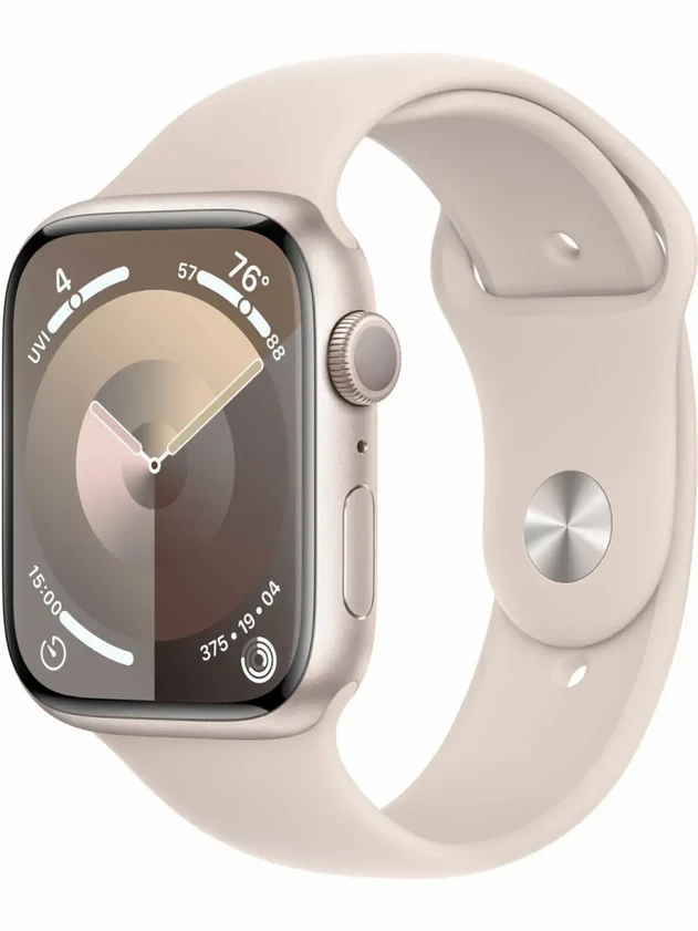 Watch 9 GPS, 45mm Starlight Aluminum, Starlight Sport Band, M/L