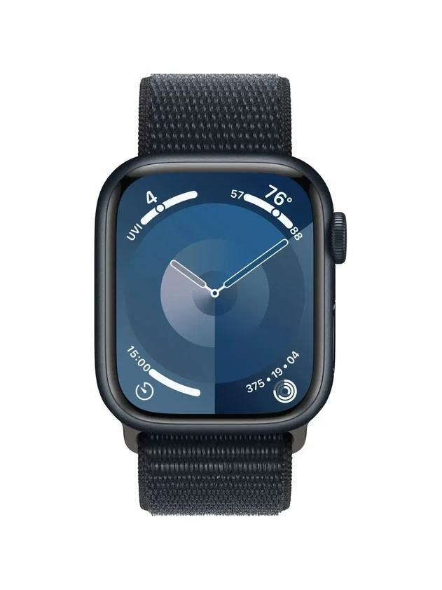 Watch 9 GPS, 45mm Midnight Aluminium, Midnight Sport Loop