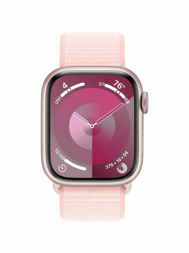Watch 9 GPS, 41mm Pink Aluminum, Pink Sport Loop