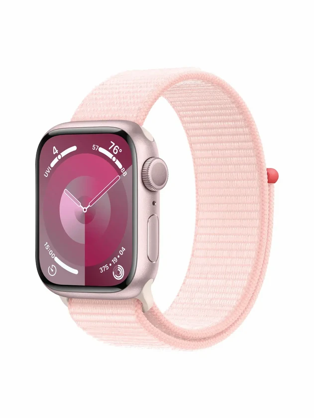 Watch 9 GPS, 41mm Pink Aluminum, Pink Sport Loop