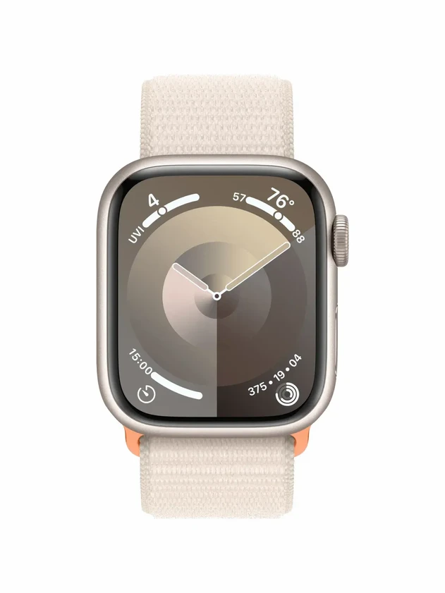 Watch 9 GPS, 41mm Starlight Aluminium, Starlight Sport Loop