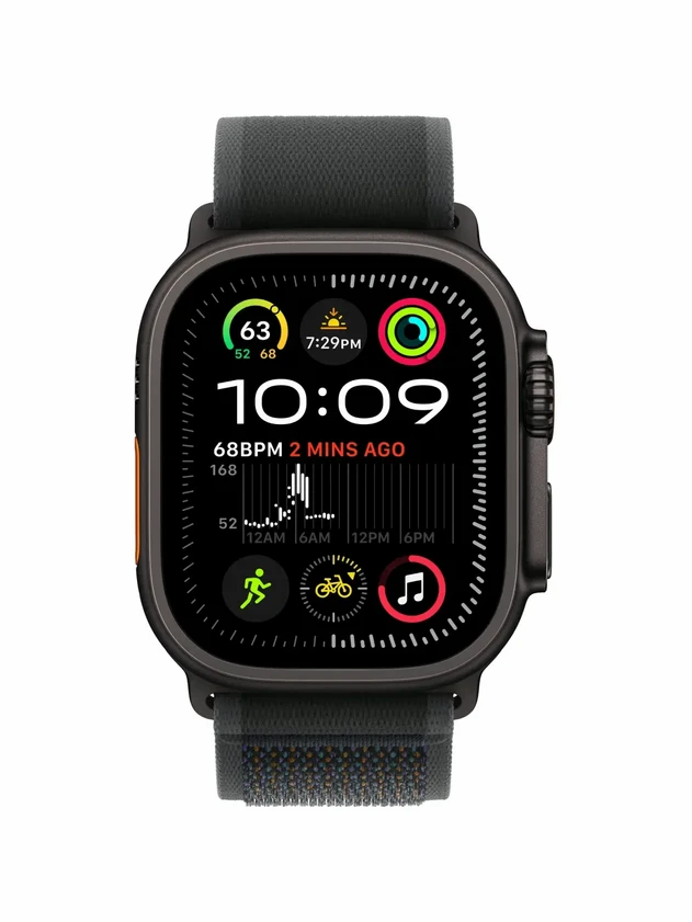Watch Ultra 2, 49 mm, Black, Trail Loop, Black - M/L