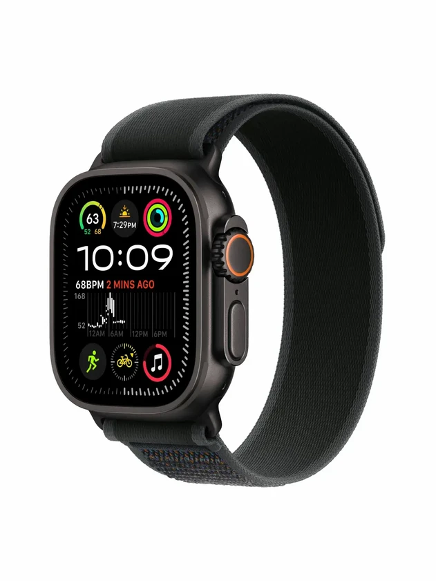 Watch Ultra 2, 49 mm, Black, Trail Loop, Black - M/L