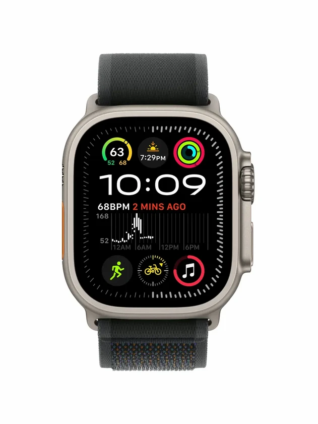 Watch Ultra 2, 49 mm, Natural, Trail Loop, Black - M/L