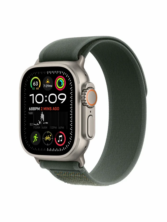 Watch Ultra 2, 49 mm, Natural, Trail Loop, Green - M/L