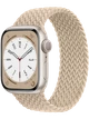 Apple Watch 8 45 мм Алюминий, Силикон/Ткань, Сияющая звезда, Бежевый