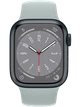 Apple Watch 8 45 мм Алюминий, Силикон, Тёмная ночь, Суккулент