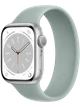 Apple Watch 8 41 мм Алюминий, Силикон, Серебристый, Суккулент