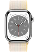 Apple Watch 8 41 мм Сталь, Нейлон, Серебристый, Сияющая звезда