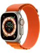 Apple Watch Ultra 165-210 мм Ткань Оранжевый