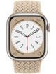 Apple Watch 8 45 мм Алюминий, Силикон/Ткань, Сияющая звезда, Бежевый