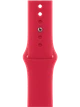 Apple Watch 8 41 мм Алюминий, Силикон, Тёмная ночь, Красный