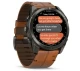 Garmin D2 Mach 2 Pro - 51 mm Carbon Gray DLC Titanium with Chestnut Leather Band
