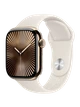 Apple Watch 10, 42 mm, Gold Titanium Stainless steel, Starlight Sport Band, S/M