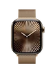 Apple Watch 10, 42 mm, Gold Titanium Stainless steel, Gold Milanese Loop