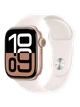 Apple Watch 10, 46 mm, Rose Gold Aluminium, Light pink Sport Band, M/L