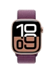 Apple Watch 10, 42 mm, Rose Gold Aluminium, Plum Sport Loop