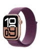 Apple Watch 10, 42 mm, Rose Gold Aluminium, Plum Sport Loop