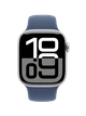 Apple Watch 10, 42 mm, Silver Aluminium, Storm blue Sport Band, M/L