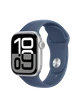 Apple Watch 10, 42 mm, Silver Aluminium, Storm blue Sport Band, M/L