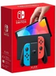 Nintendo Switch OLED Чёрный, с неоновыми Joy-Con