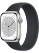 Apple Watch 8 45 мм Алюминий, Силикон, Серебристый, Тёмно-серый