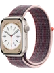 Apple Watch 8 41 мм Алюминий, Нейлон, Сияющая звезда, Бузина