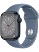 Apple Watch 8 45 мм Алюминий, Силикон, Тёмная ночь, Сланцево-синий