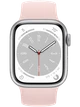 Apple Watch 8 41 мм Алюминий, Силикон, Серебристый, Розовый мел