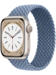 Apple Watch 8 45 мм Алюминий, Силикон/Ткань, Сияющая звезда, Сланцево-синий